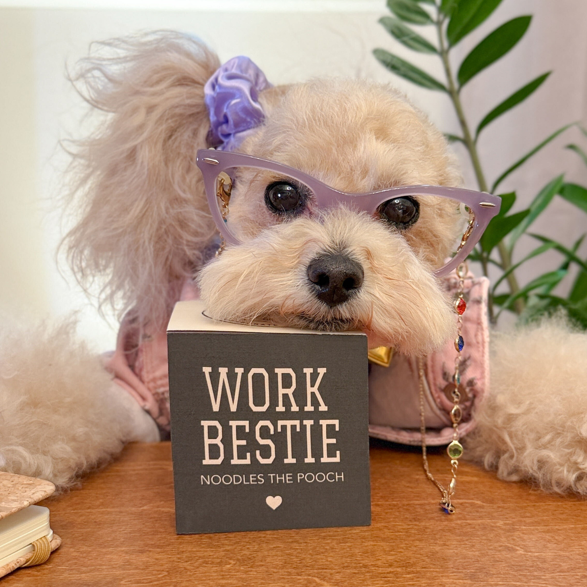 Work Bestie Post It Note Cube