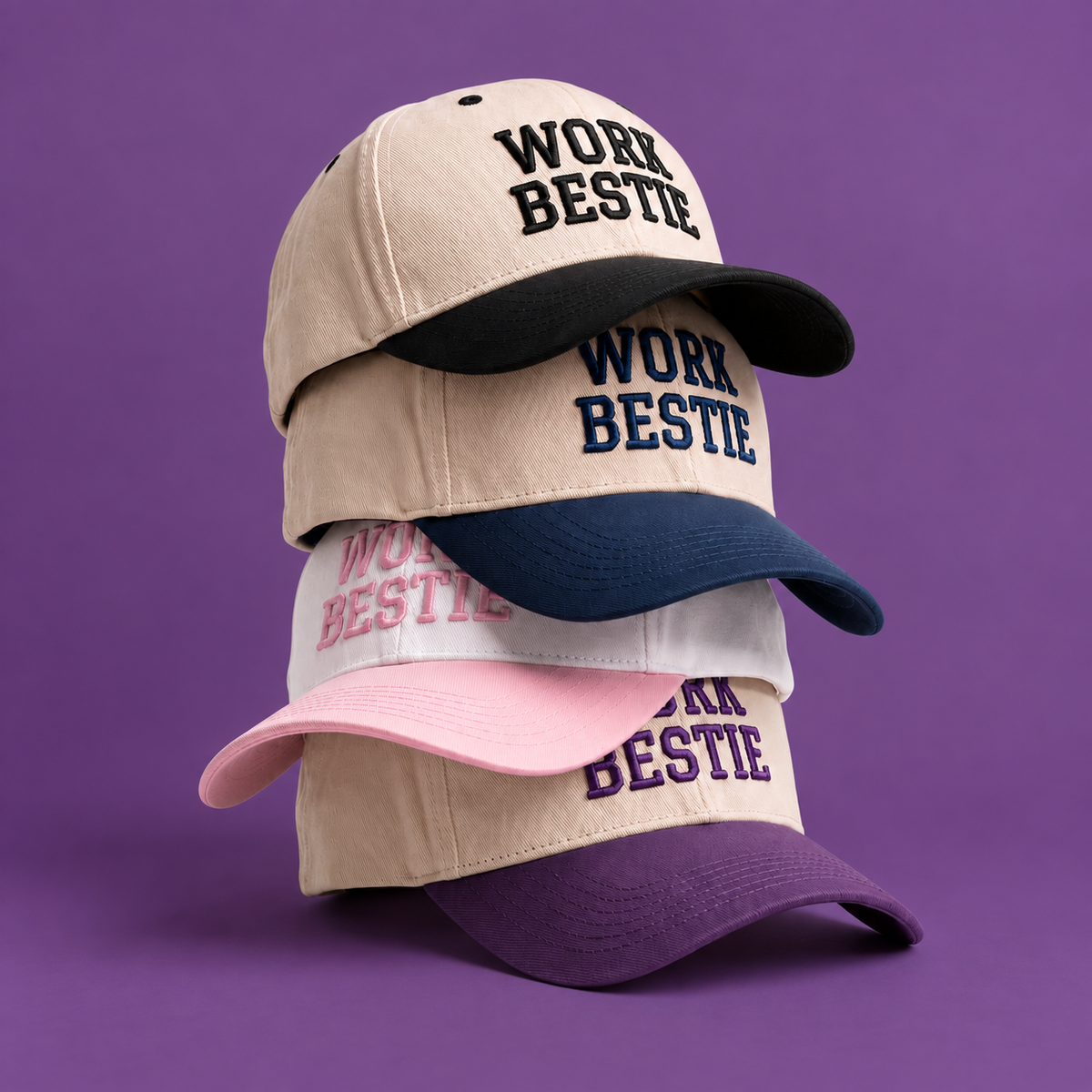 Work Bestie Two Tone Cap